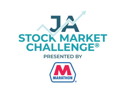 JA Stock Market Challenge Logo that is presented by Marathon